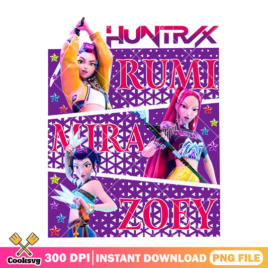 Member name huntrix png, huntrix member png, kpop huntrix png