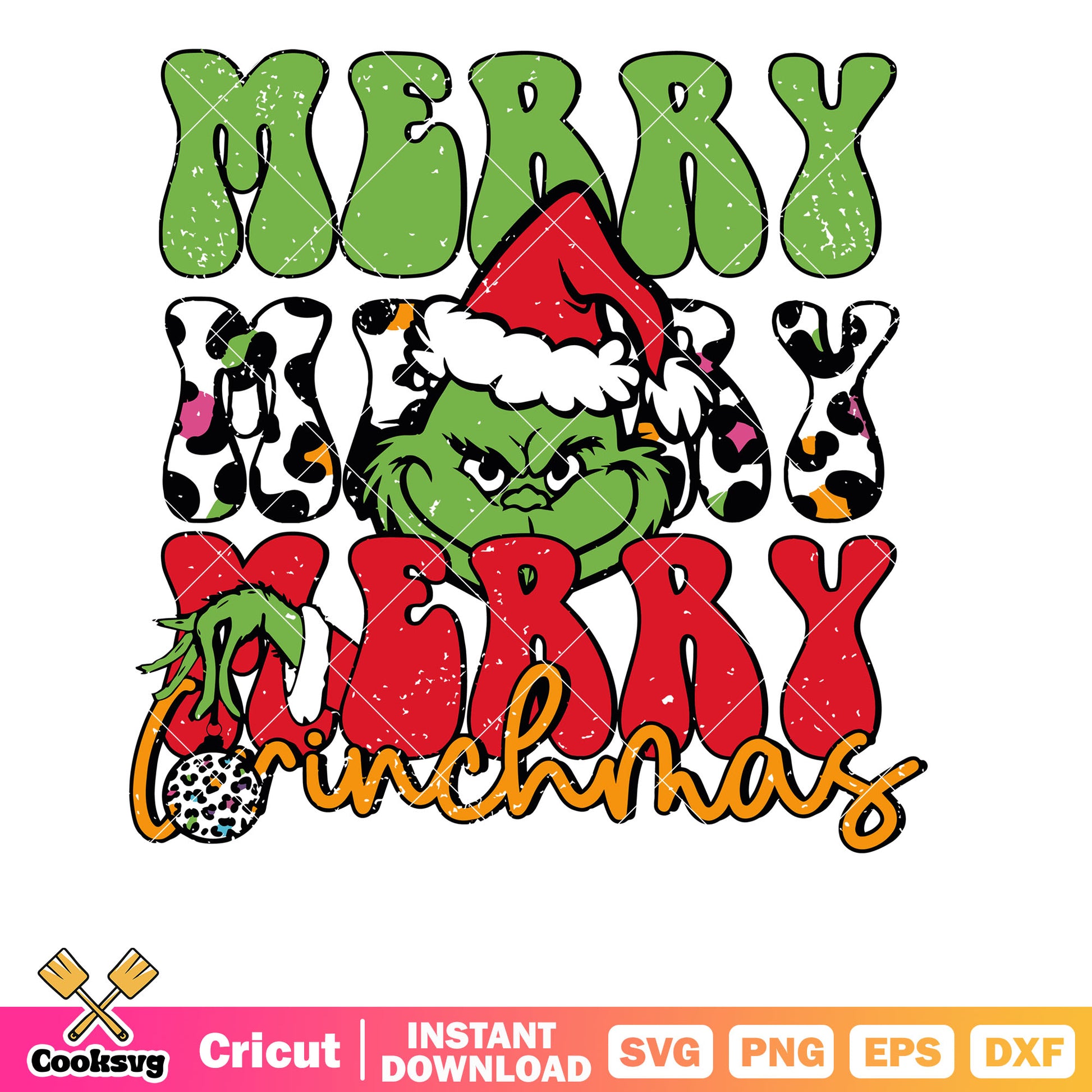 Merry Grinchmas Funny Christmas Santa Hatsvg, merry grinchmas svg, the grinch svg