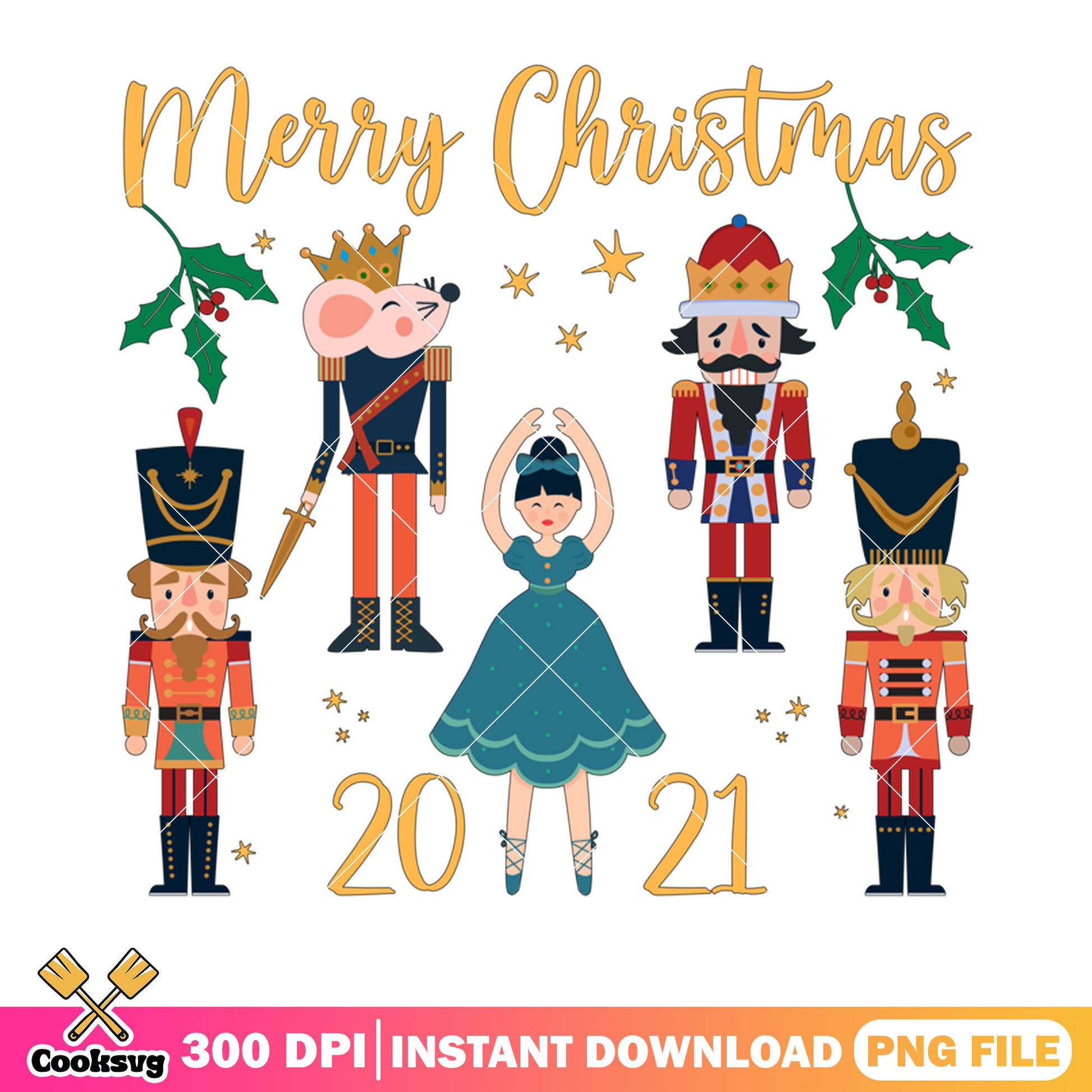 Merry christmas 2021 png, merry xmas png, sugar plum fairy​ png