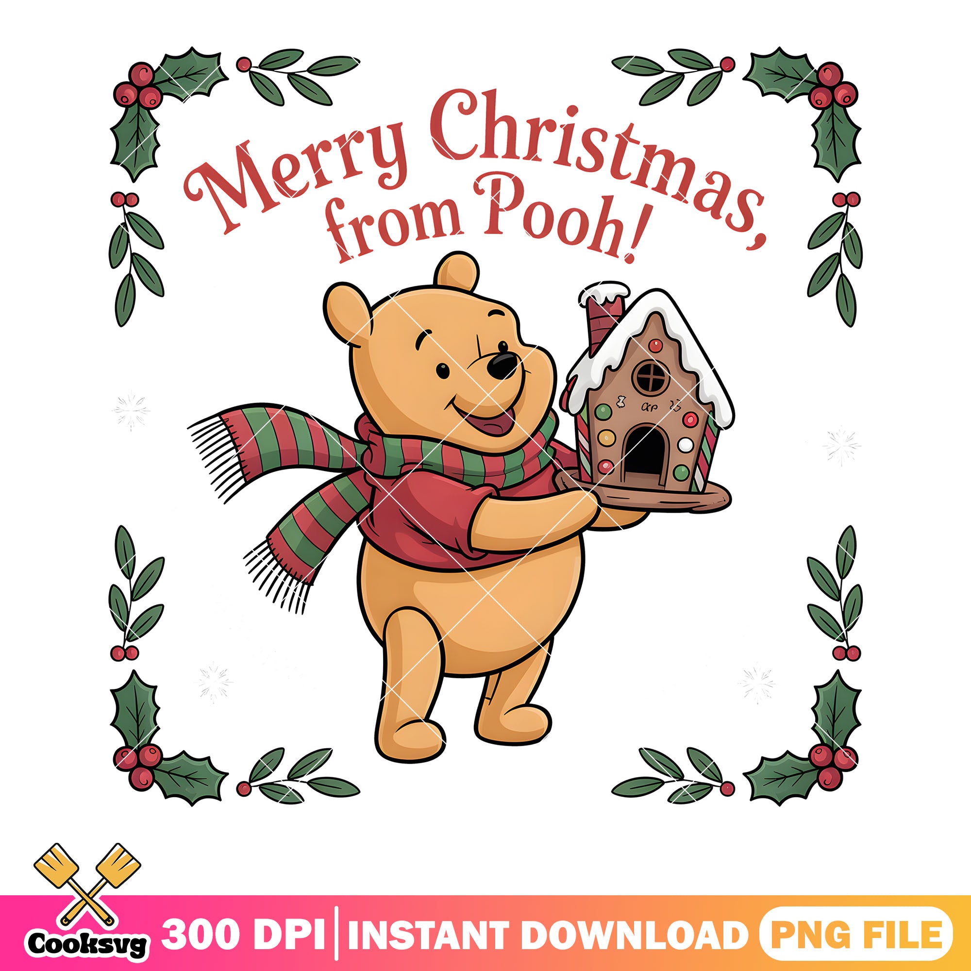 Merry christmas from pooh png, disney pooh bear png, pooh friends png ...