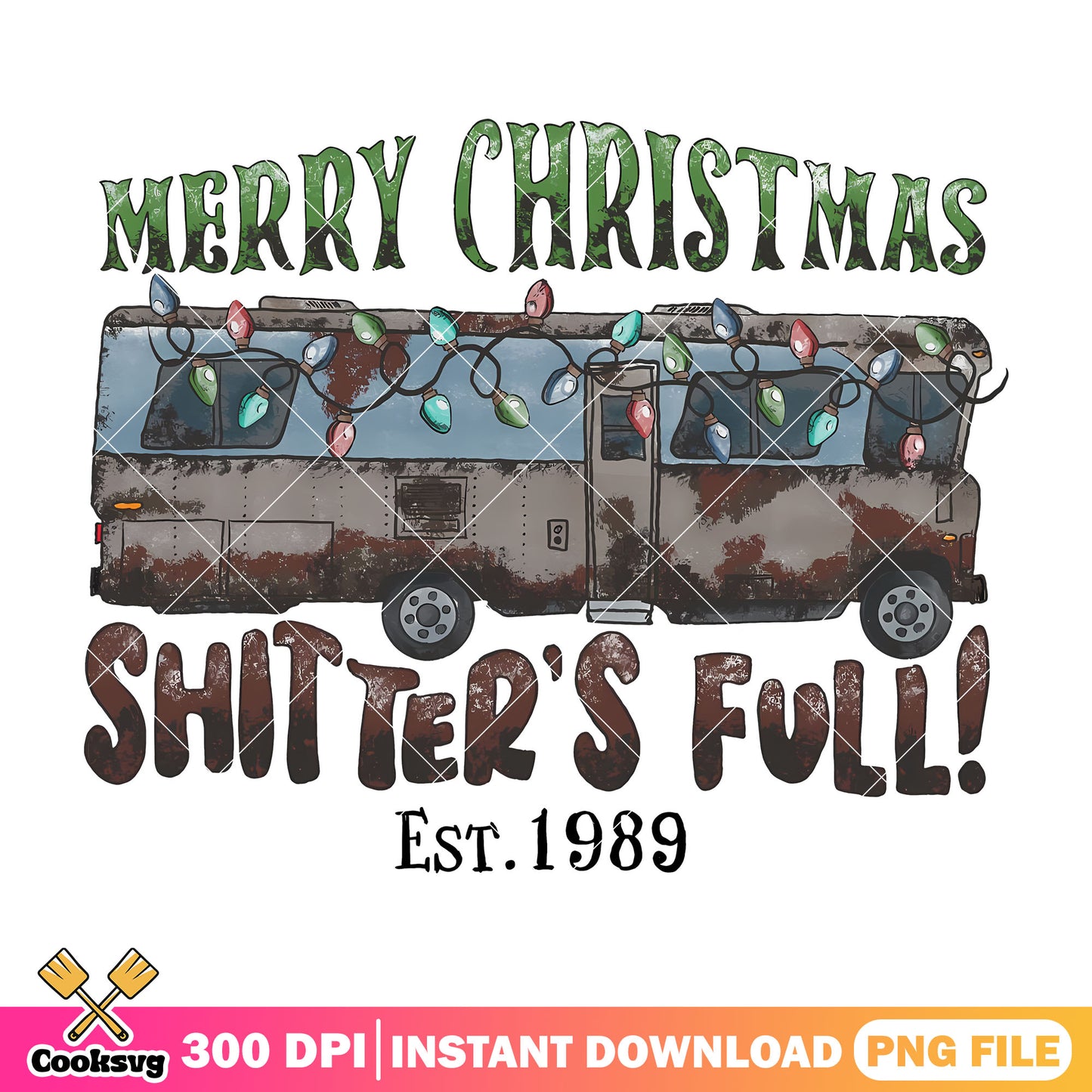 Merry christmas shitters full png, christmas car png, merry christmas png