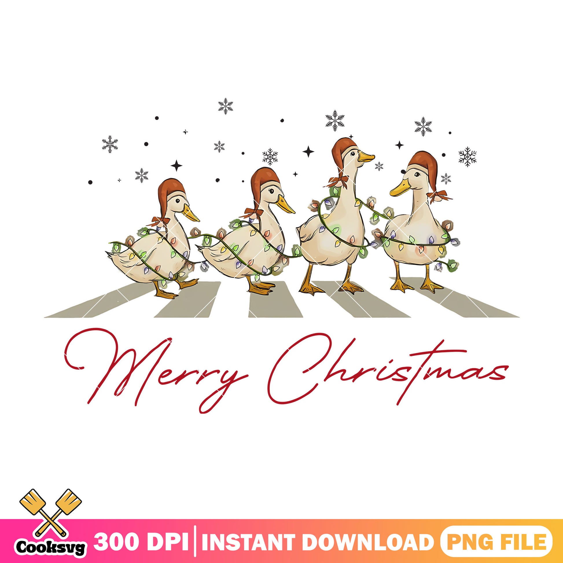 Merry christmas with duck png, merry christmas png, duck christmas png