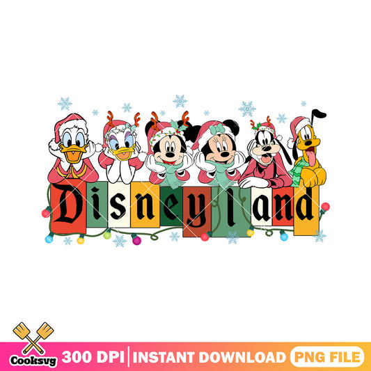 Mickey christmas disneyland png