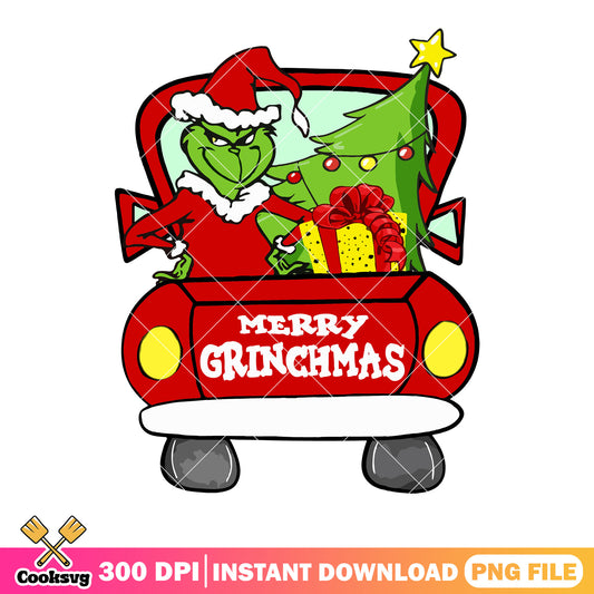 Merry grinchmas png, christmas tree png, christmas gifts​ png