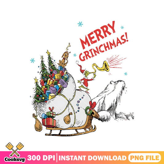 Merry grinchmas with grinch png, merry grinchmas png, the grinch png