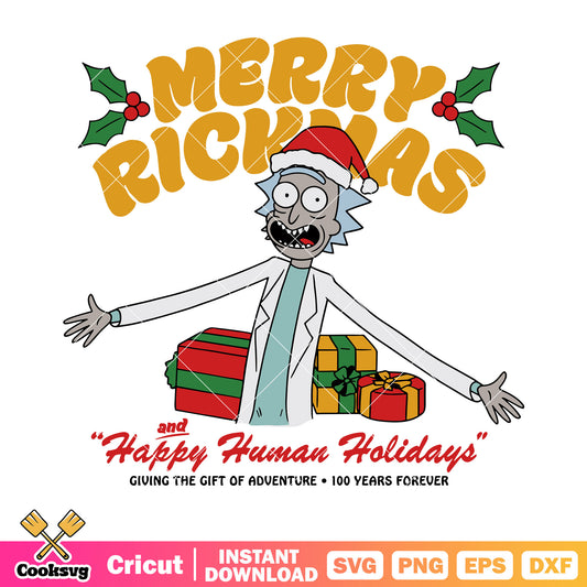 Merry richmas svg, happy human holidays​ svg, santa claus hats svg