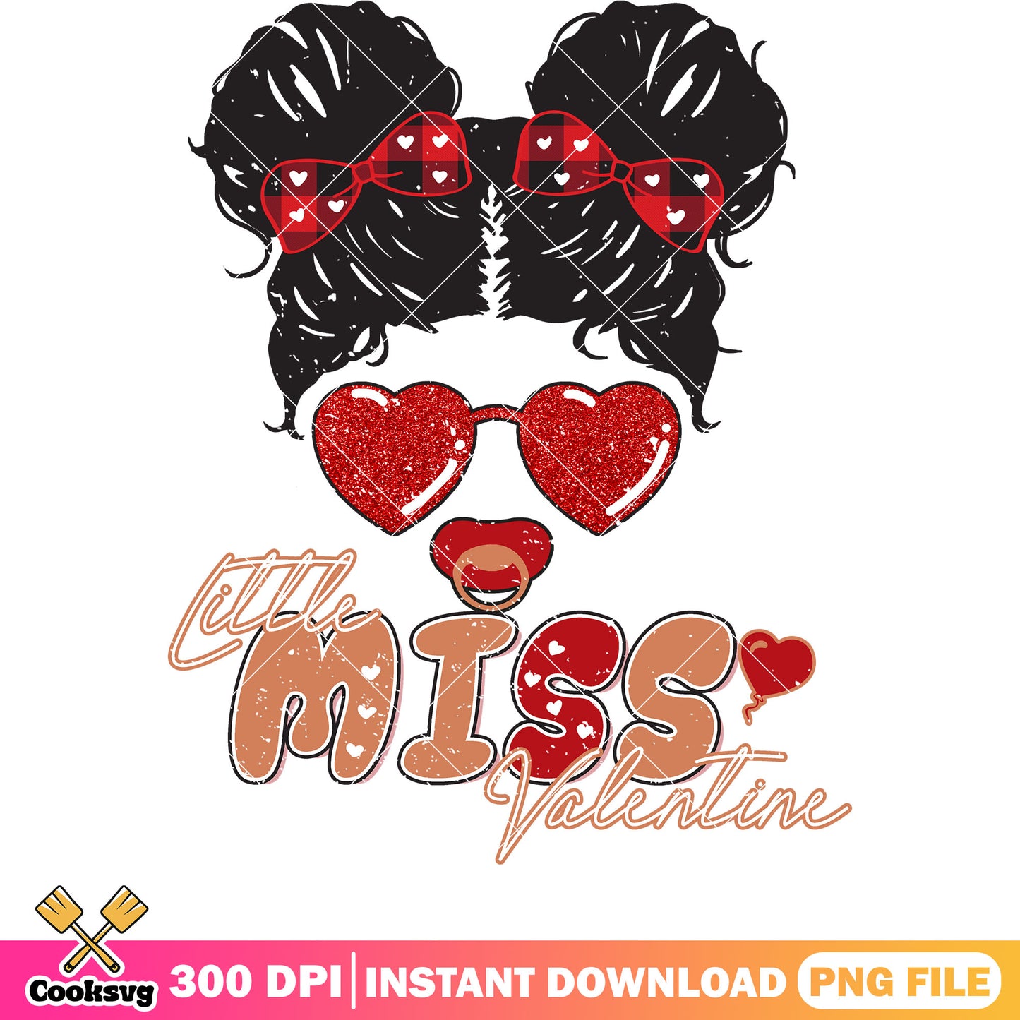 Messy bun I miss valentine png, messy bun png, love valentine png