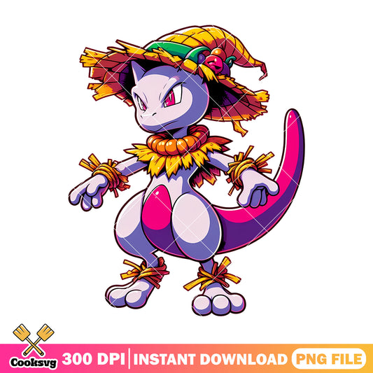 Mewtwo design costume png, halloween custome png, pokemon moive png