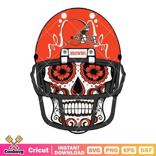 Mexican skull svg, browns helmet svg, cleveland browns svg