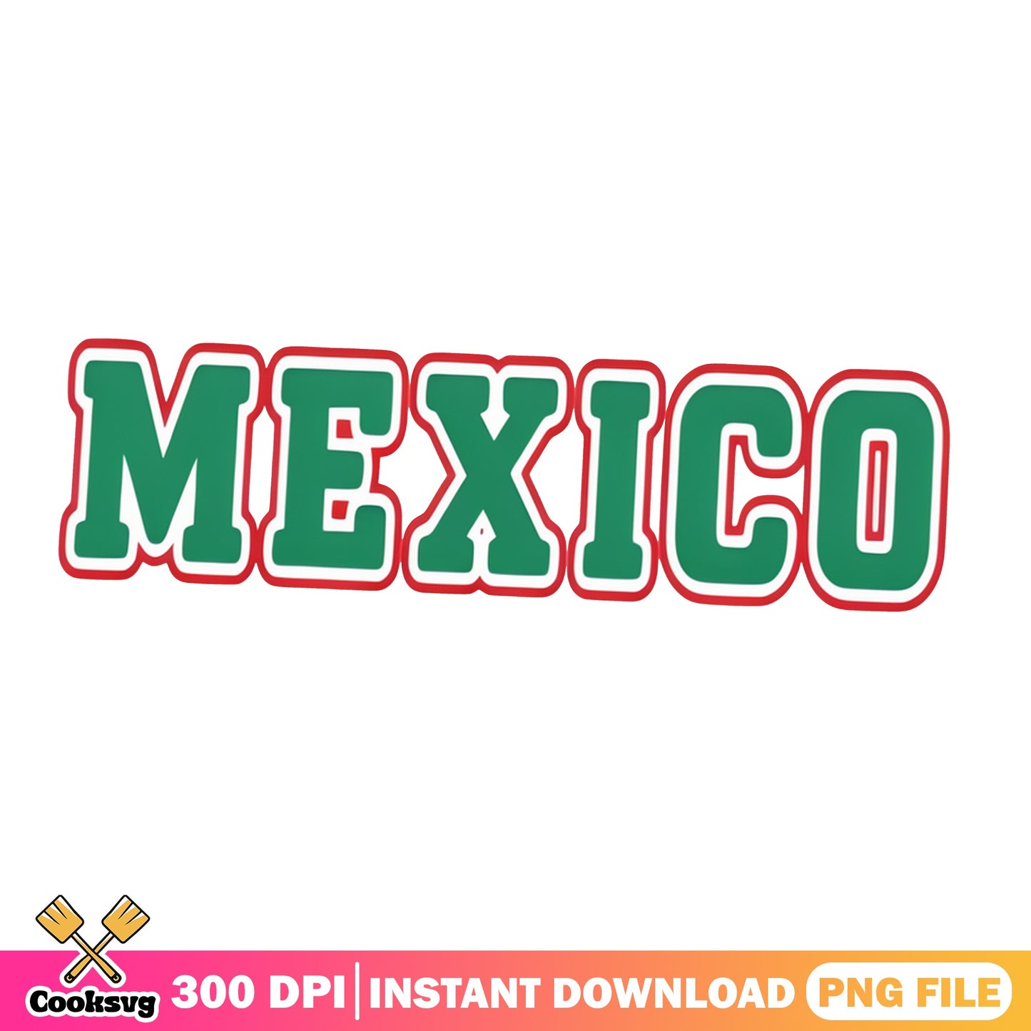 Mexico Varsity Letter PNG, Mexican Pride PNG, Cinco De Mayo PNG