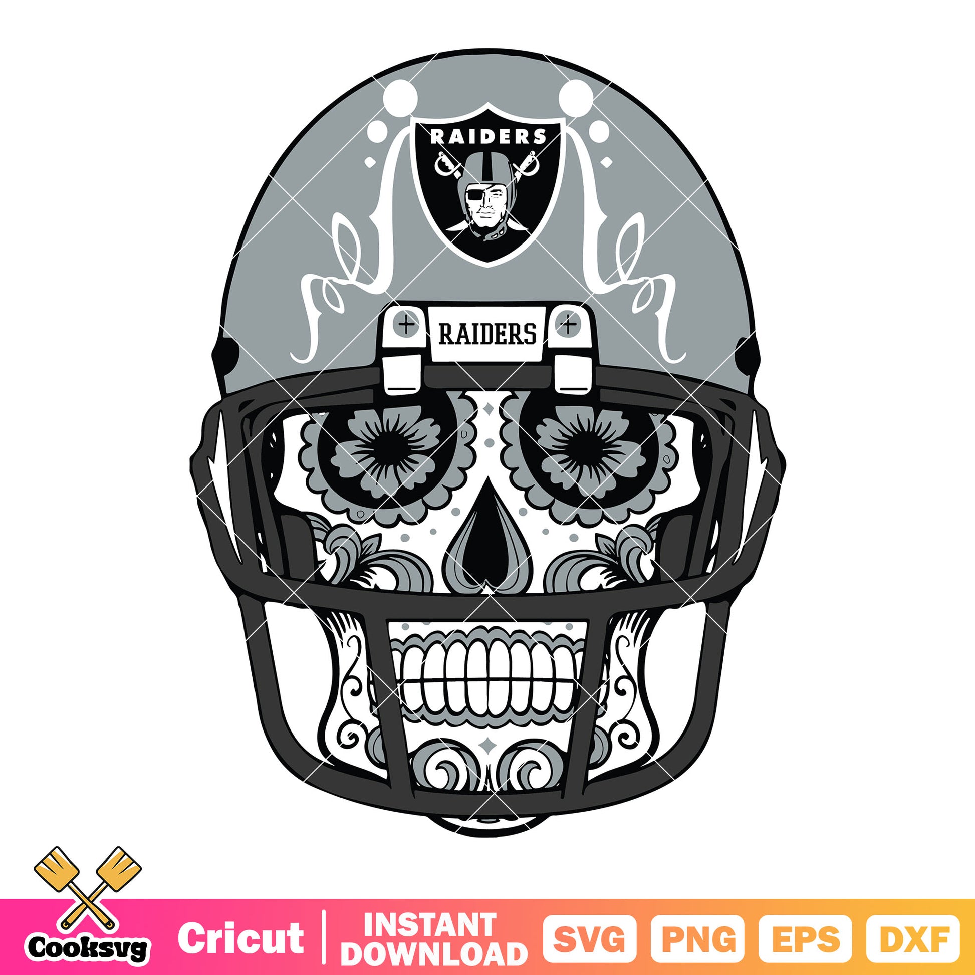 Mexico skull nfl teams svg, nfl helmets svg, los angeles raiders svg