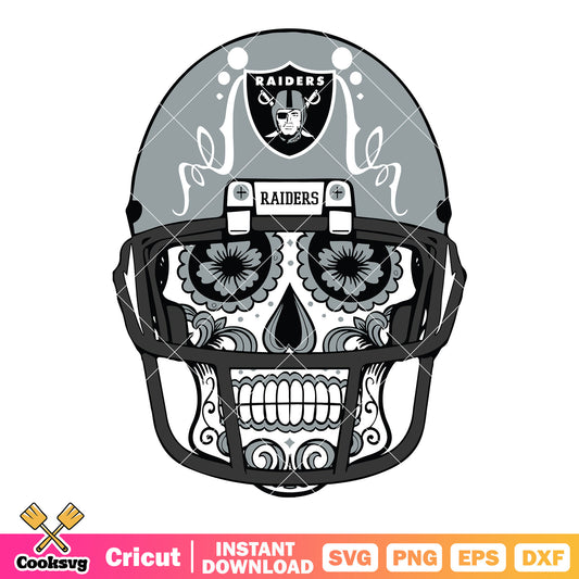 Mexico skull nfl teams svg, nfl helmets svg, los angeles raiders svg