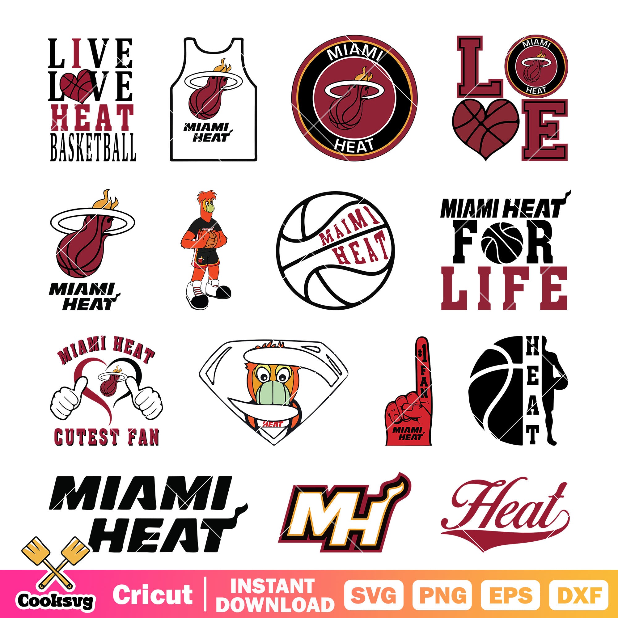 Miami Heat logo nba bundle svg, miami heat svg, nba logo svg â Cooksvg