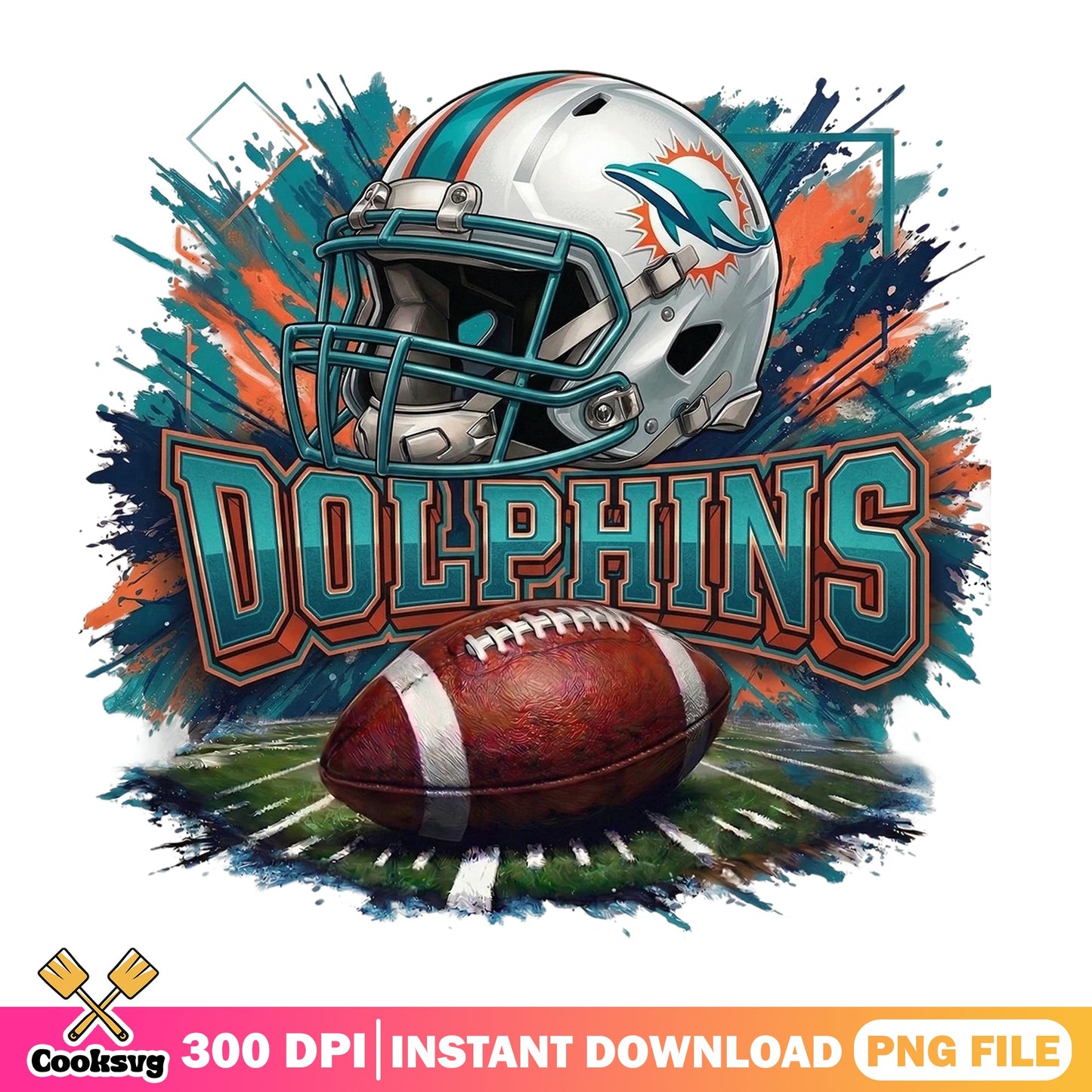 Miami Dolphins PNG, Football Team Helmet Design, NFL PNG