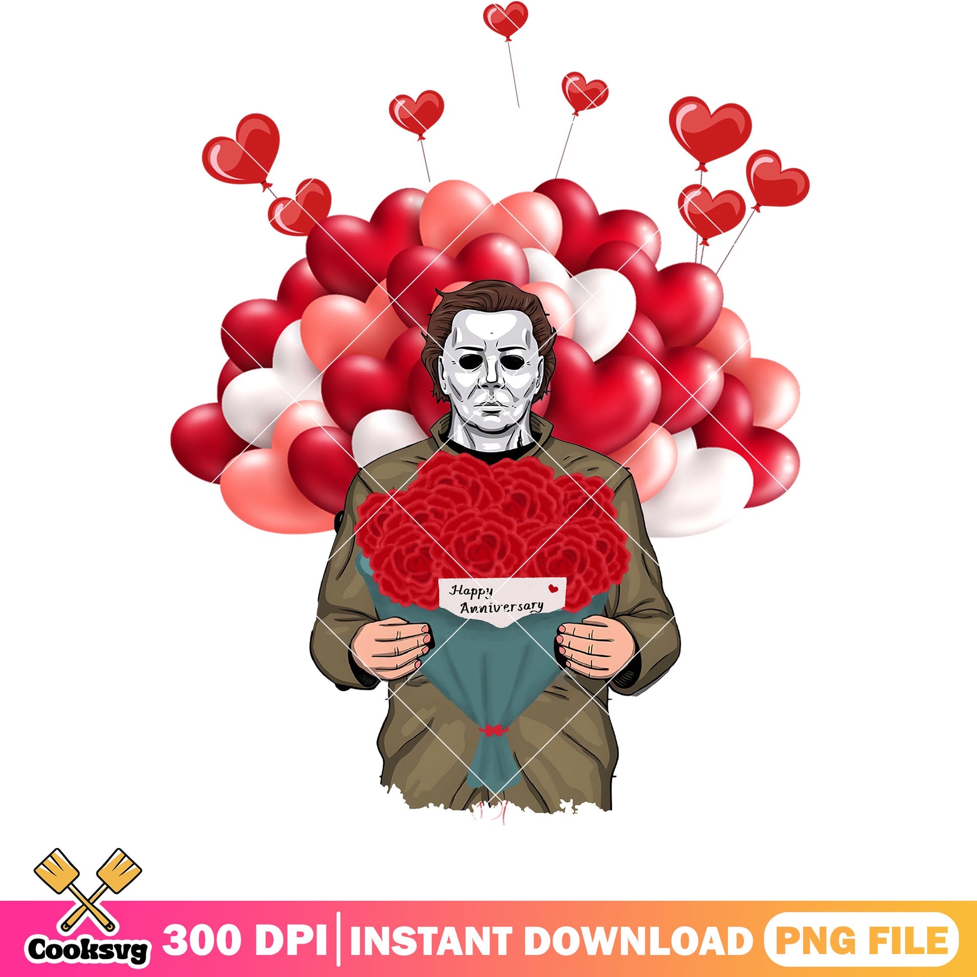 Michael Happy Anniversary png file, happy valentine day png