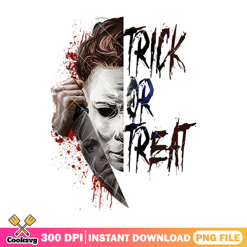 Michael Myers trick or treat png, charater horror png, halloween movie png