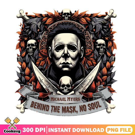 Michael Myers Behind The Mask No Soul PNG, Halloween PNG, Horror PNG