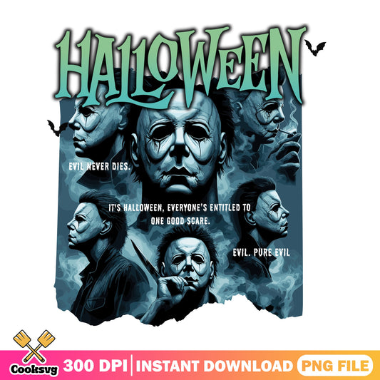 Michael Myers Halloween Horror PNG, Evil Never Dies PNG, Horror Movie PNG