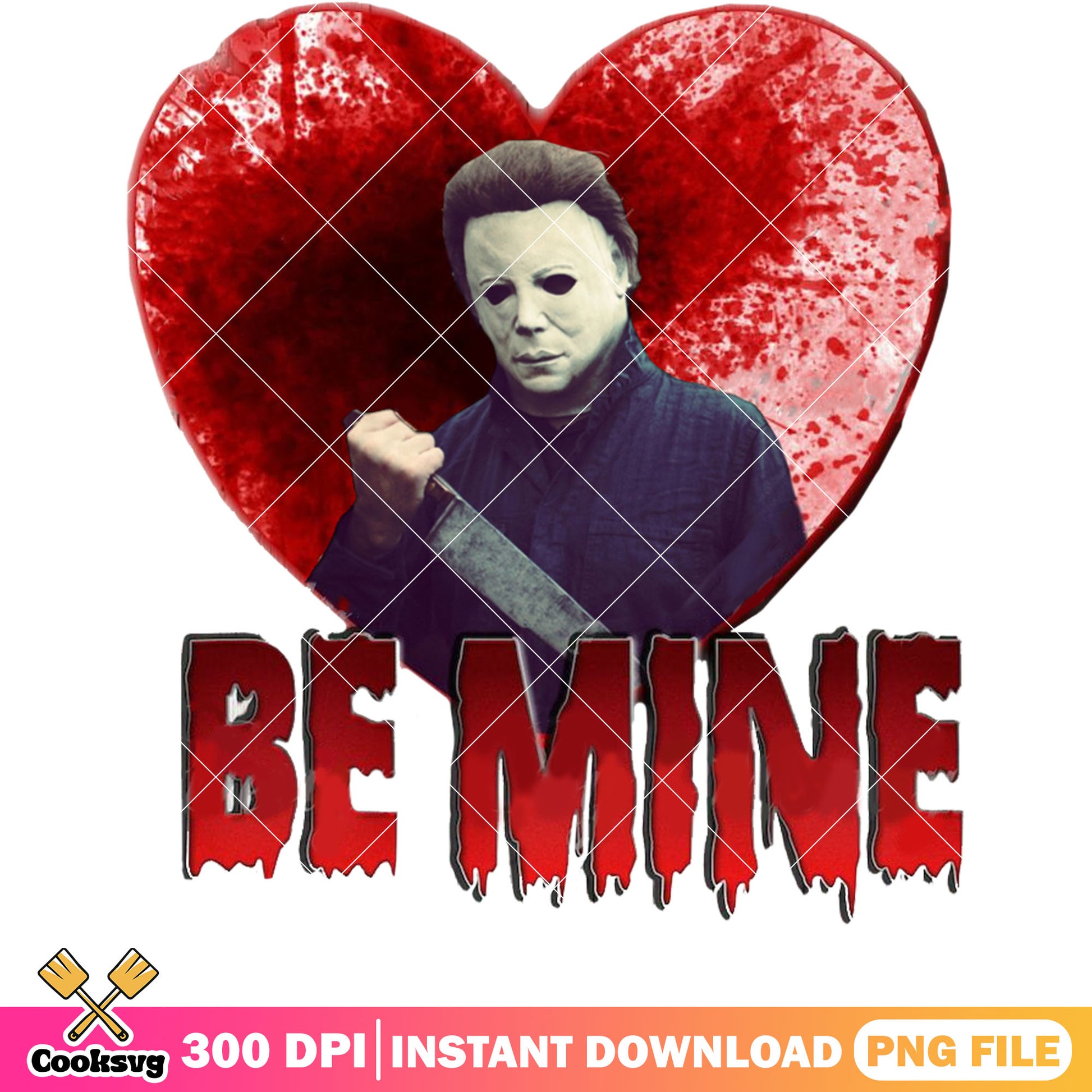 Michael myers be mine in valentine png, be mine valentine png