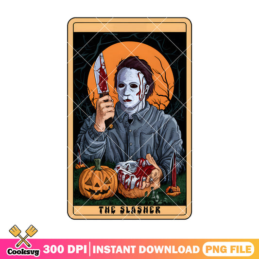 Michael myers pumpkin bloody png, horror movie png, halloween png
