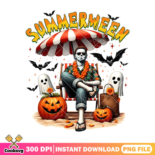 Michael myers summerween design png, halloween characters png