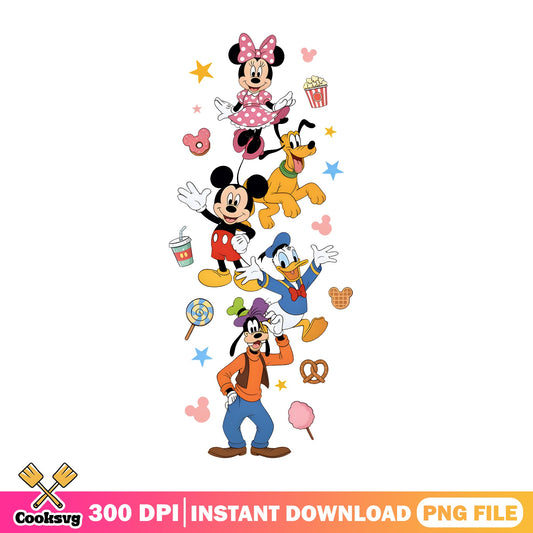 Mickey And Friends Disney Snacks PNG, Disney Trip PNG, Mickey Mouse PNG