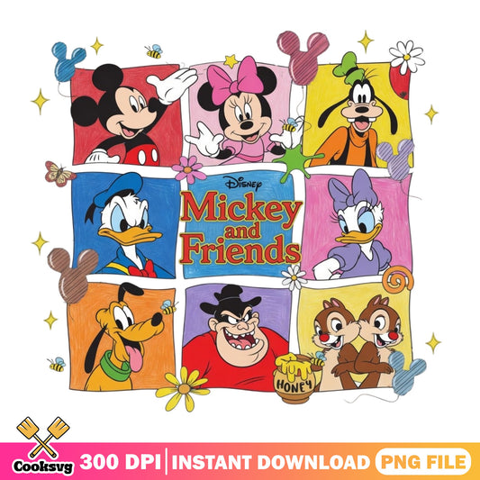Mickey And Friends PNG, Disney Characters PNG, Mickey Mouse PNG
