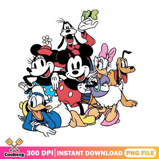 Mickey Mouse And Friends PNG, Disney Characters PNG, Mickey PNG