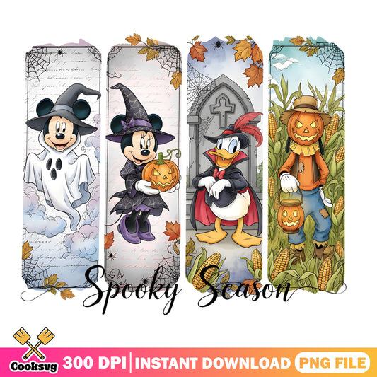 Mickey Mouse Halloween Bookmark PNG, Spooky Season PNG, Disney PNG