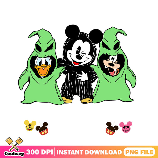 Mickey Mouse Halloween PNG, Oogie Boogie Disney PNG, Horror PNG