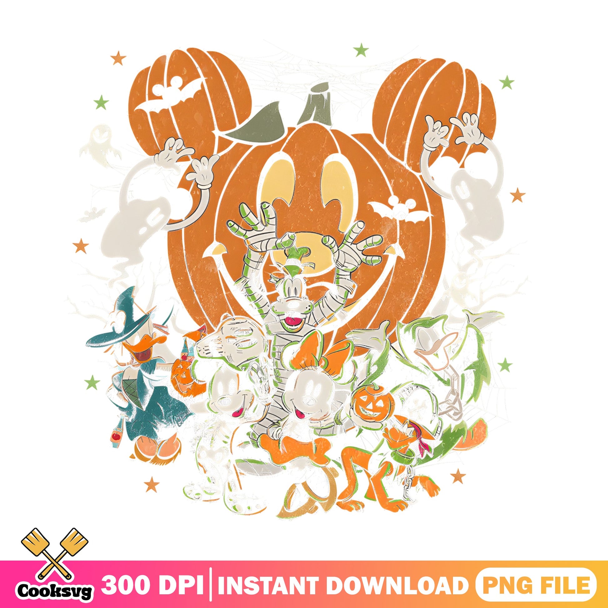 Mickey Mouse Halloween Pumpkin PNG, Disney Halloween PNG, Spooky PNG