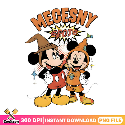 Mickey Mouse Halloween Witch Costume Disney PNG, Halloween PNG, Disney PNG