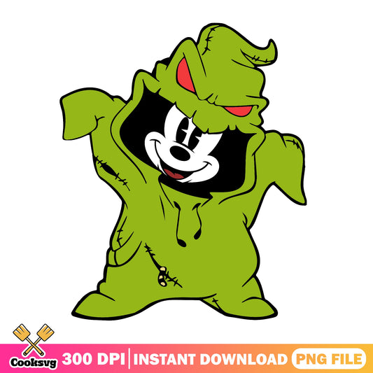 Mickey Mouse Oogie Boogie Halloween Costume PNG, Disney PNG, Halloween PNG