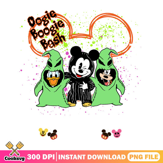 Mickey Oogie Boogie Bash Halloween PNG, Disney Halloween PNG, Mickey PNG