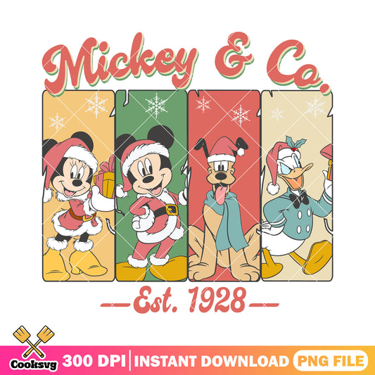 Mickey and co christmas est png