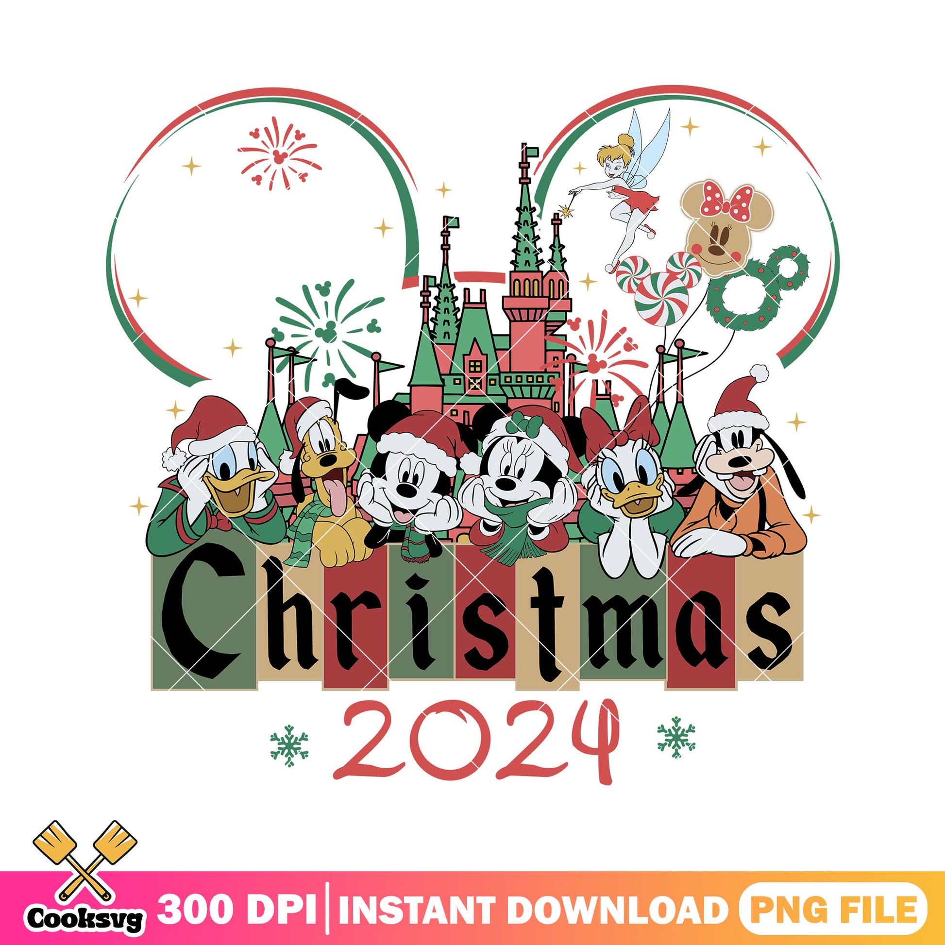 Mickey and friends christmas png