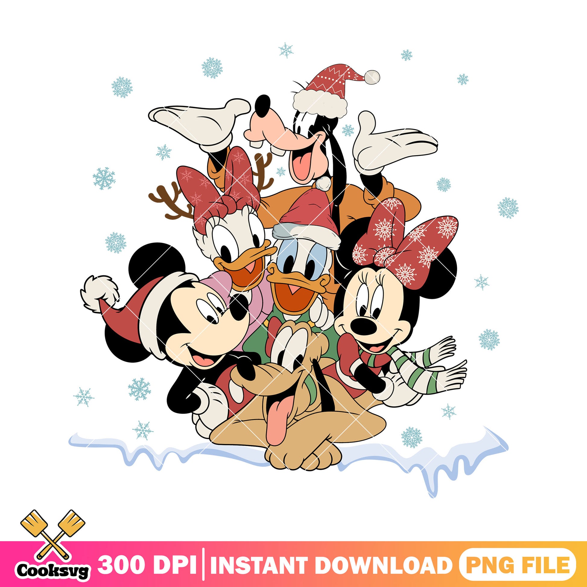 Mickey friends disney christmas png