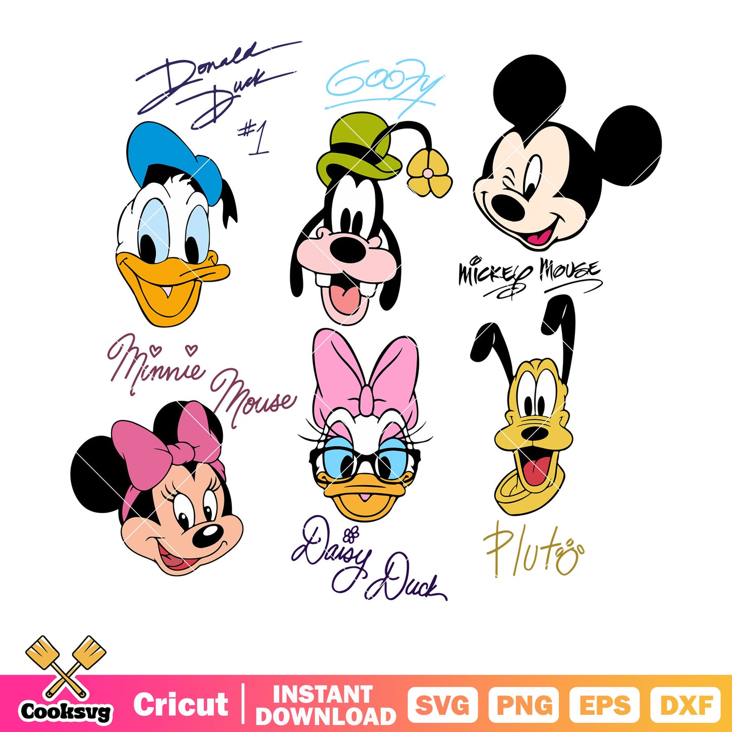 Mickey and friends head sign svg, mickey mouse head svg, mickey mouse sign​ svg