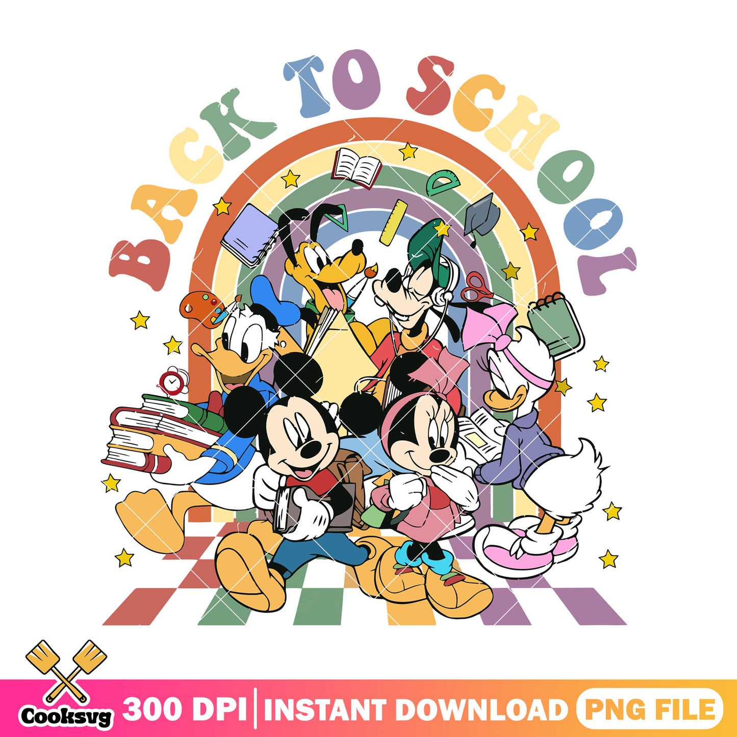 Mickey back school png, i want back to school png, disney cartoon png