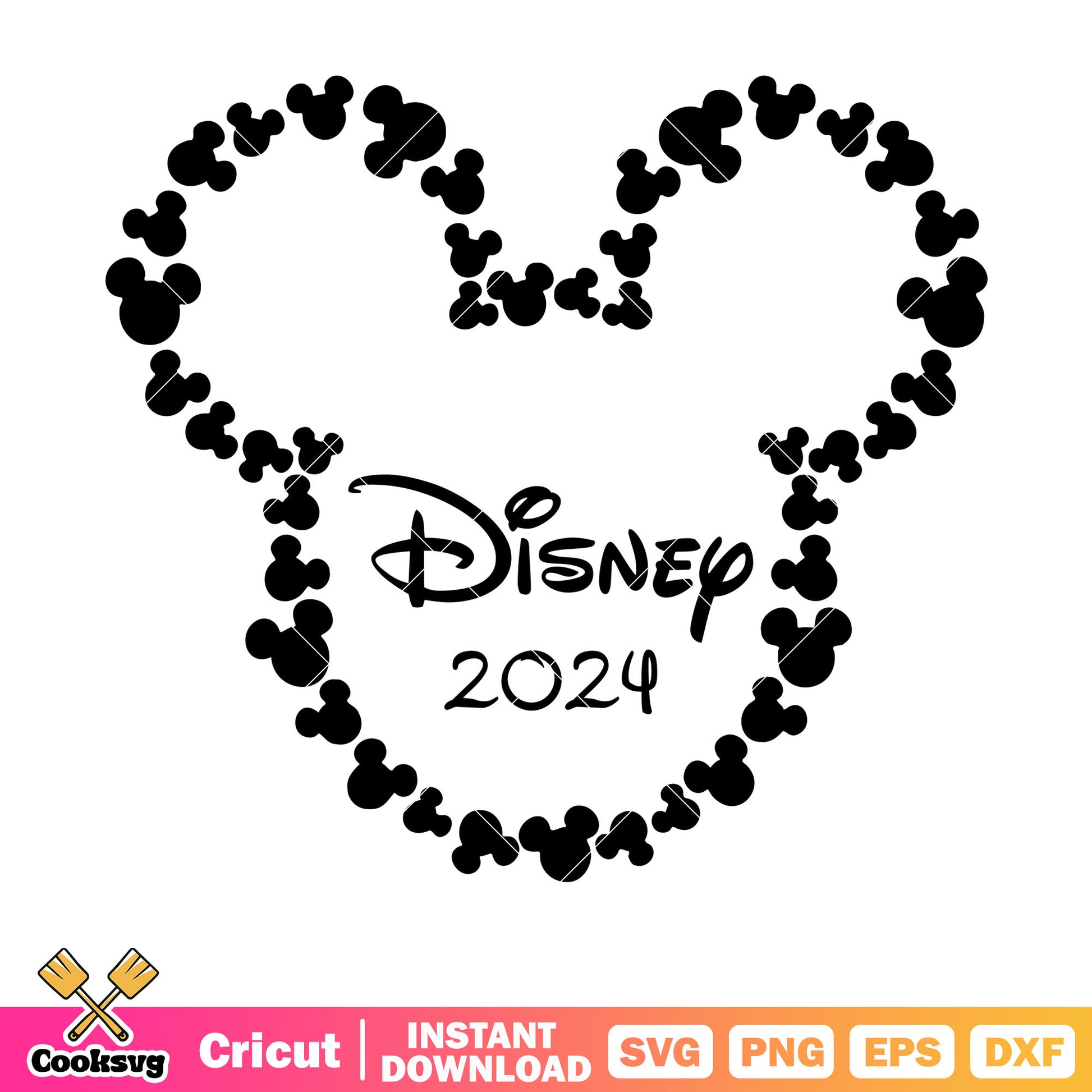 Mickey basic head disney 2024 svg, mickey mouse head svg