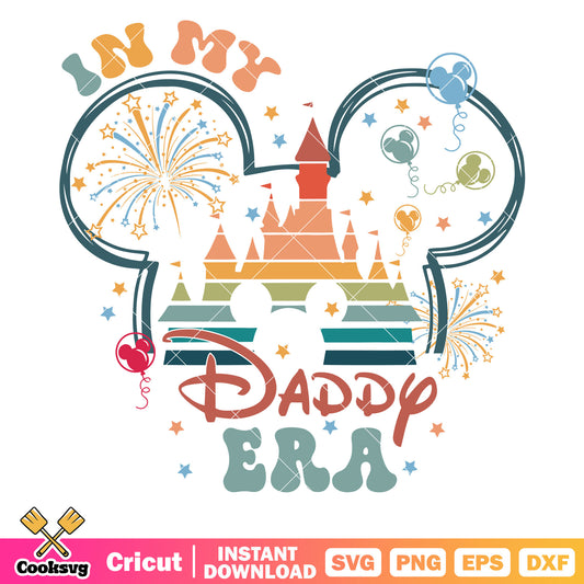 Mickey castle head in my daddy era svg, mickey mouse head svg, mickey castle svg