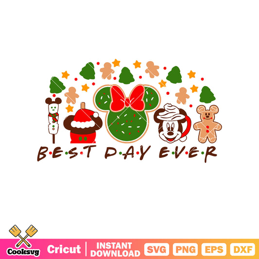 Mickey christmas best day ever svg