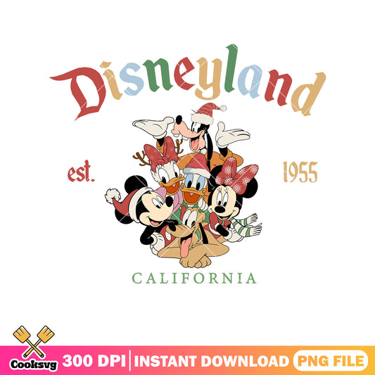 Mickey christmas disneyland california png