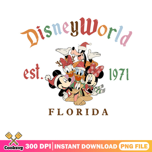 Mickey christmas disneyworld florida png