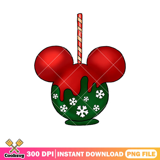 Mickey christmas ice cream head png, christmas ice cream​ png