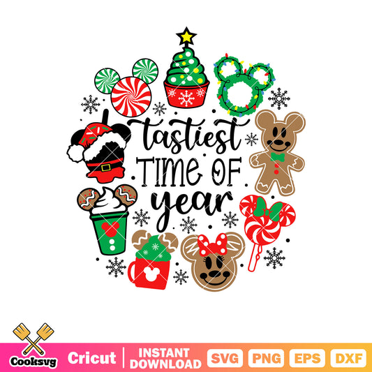 Mickey christmas tastiest time of year svg