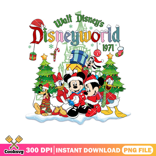 Mickey christmas walt disney disneyworld png