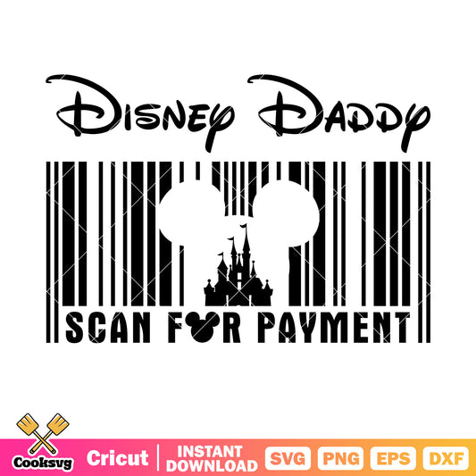 Mickey disney daddy scan head svg, mickey mouse dad​ svg