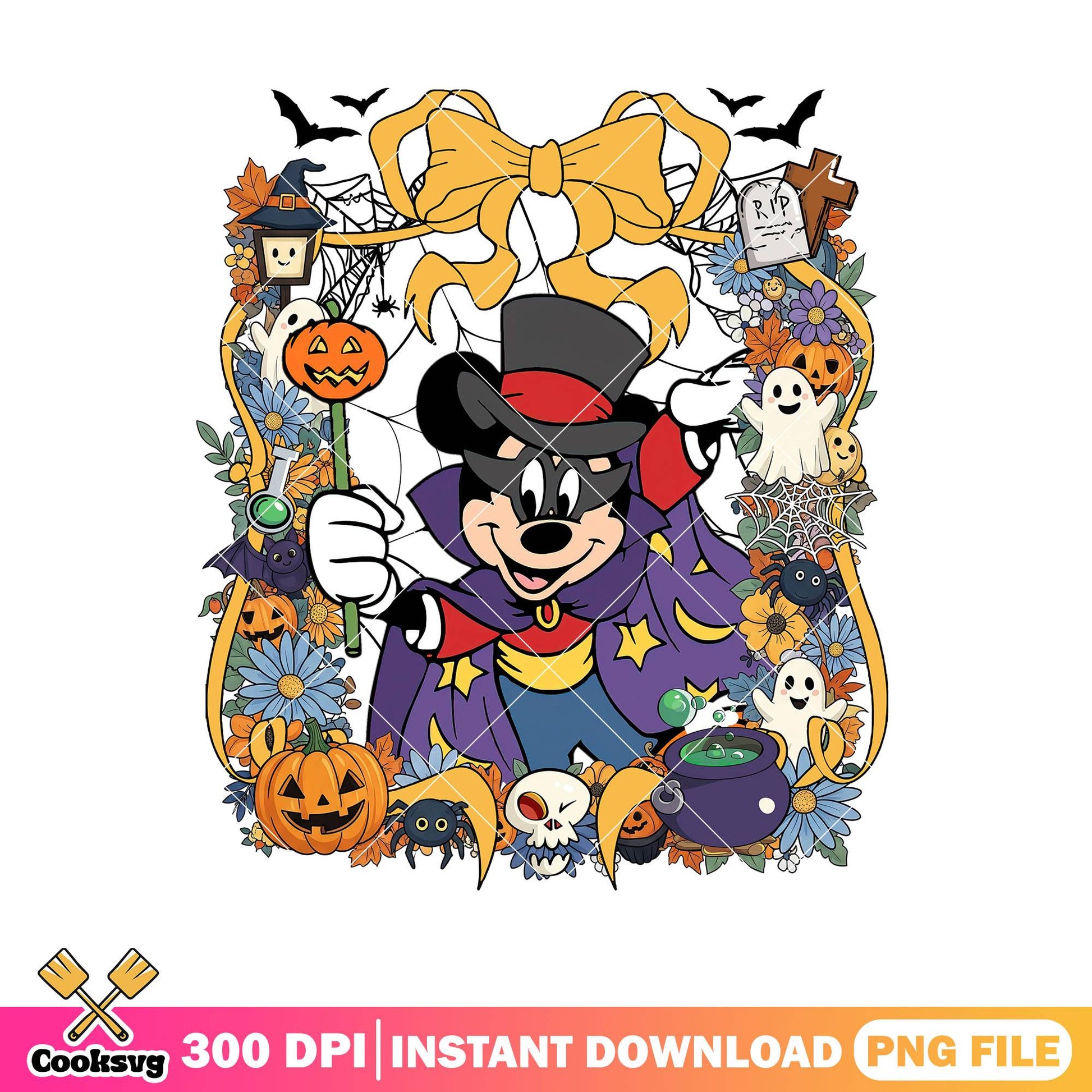 Mickey disney design png, horror mickey png, halloween mickey png
