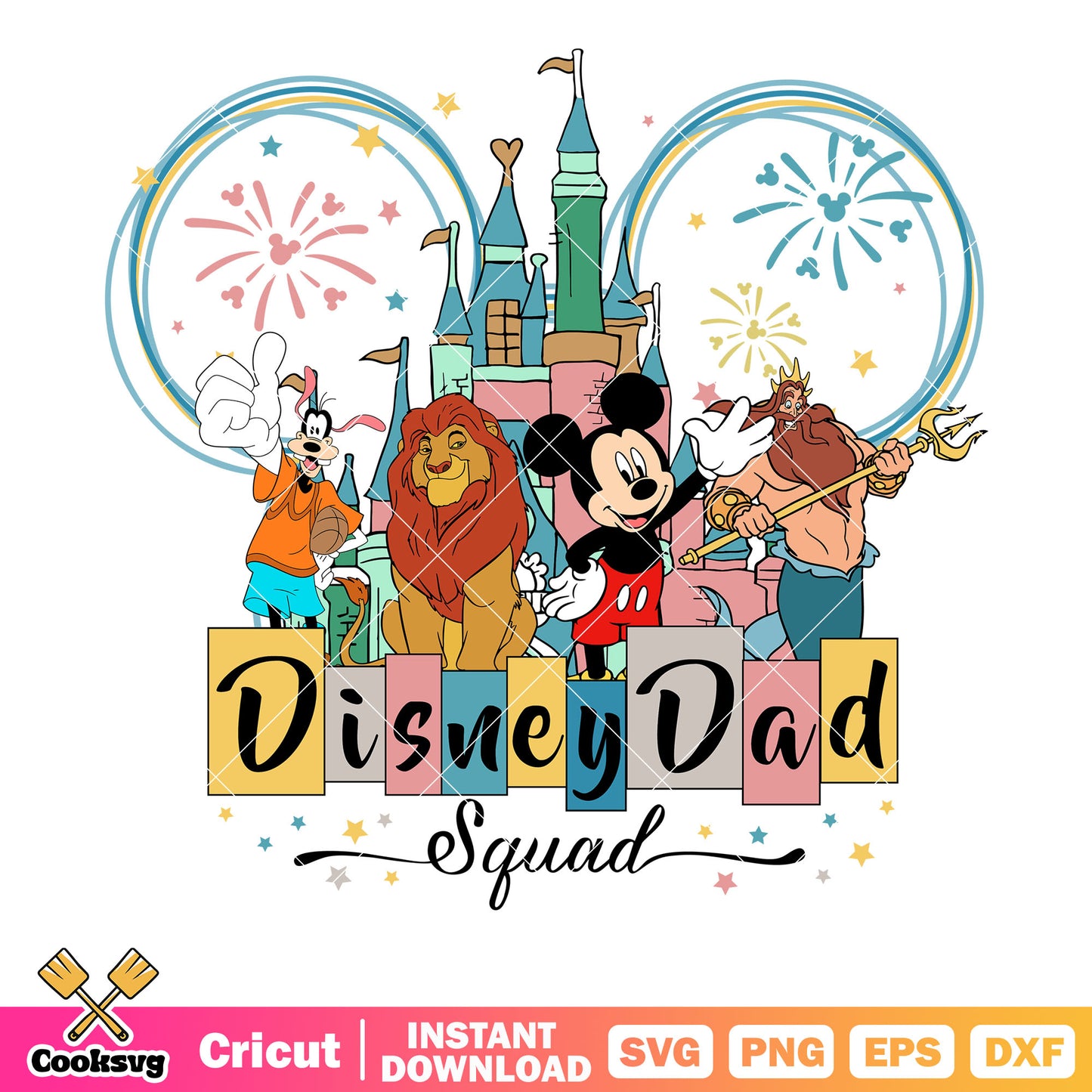 Mickey disney friends disney dad squad svg, dsney squad svg